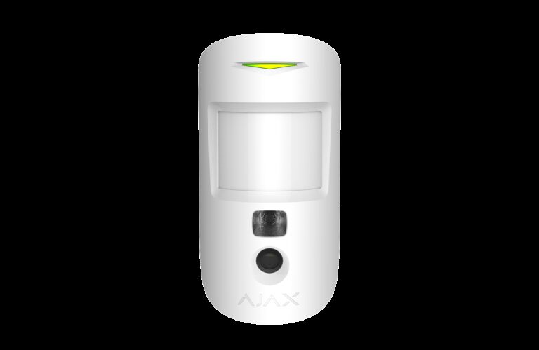 AJAX Security - MotionCam Jeweller - White Wireless Indoor Motion Detector with Photo Camera | AJAX-MC-INDR-W