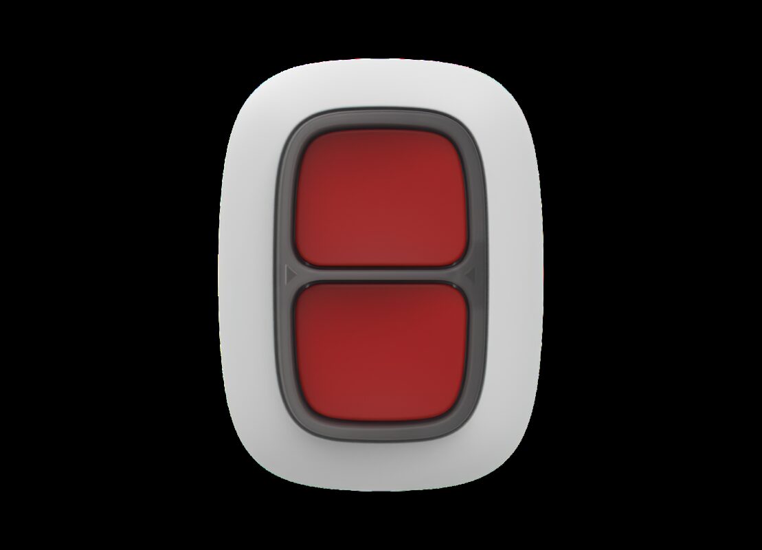 AJAX Security - DoubleButton Jeweller - Double White Wireless Smart Button for Panic and Control Modes | AJAX-PB-DOUBLE-W