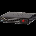 Netonix 12-Port Managed PoE Switch 24V-48V DC PoE + 2SFP Uplink Ports 250W | NTX-WS-12250-DC