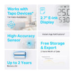 TP-Link Tapo Smart Temperature and Humidity Monitor | Tapo T315 - Image 3
