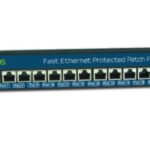 Clear Line 24 Port Gigabit Rackmount PoE Surge Arrestor CAT 6 Patch Panel