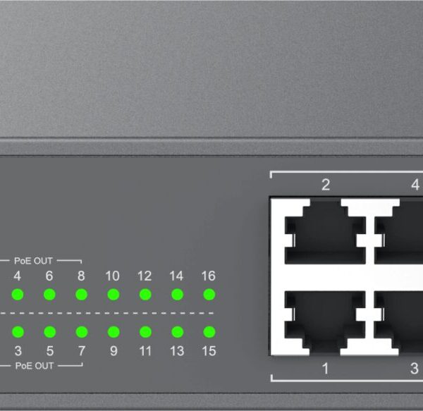 Grandstream Enterprise 16 port Unmanaged GbE PoE Switch - 138W | GWN7702P