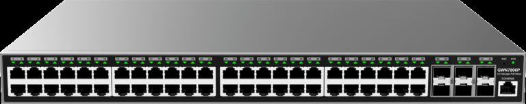 Grandstream Enterprise L2 48 port Managed GbE PoE+ Switch 400W | GWN7806P