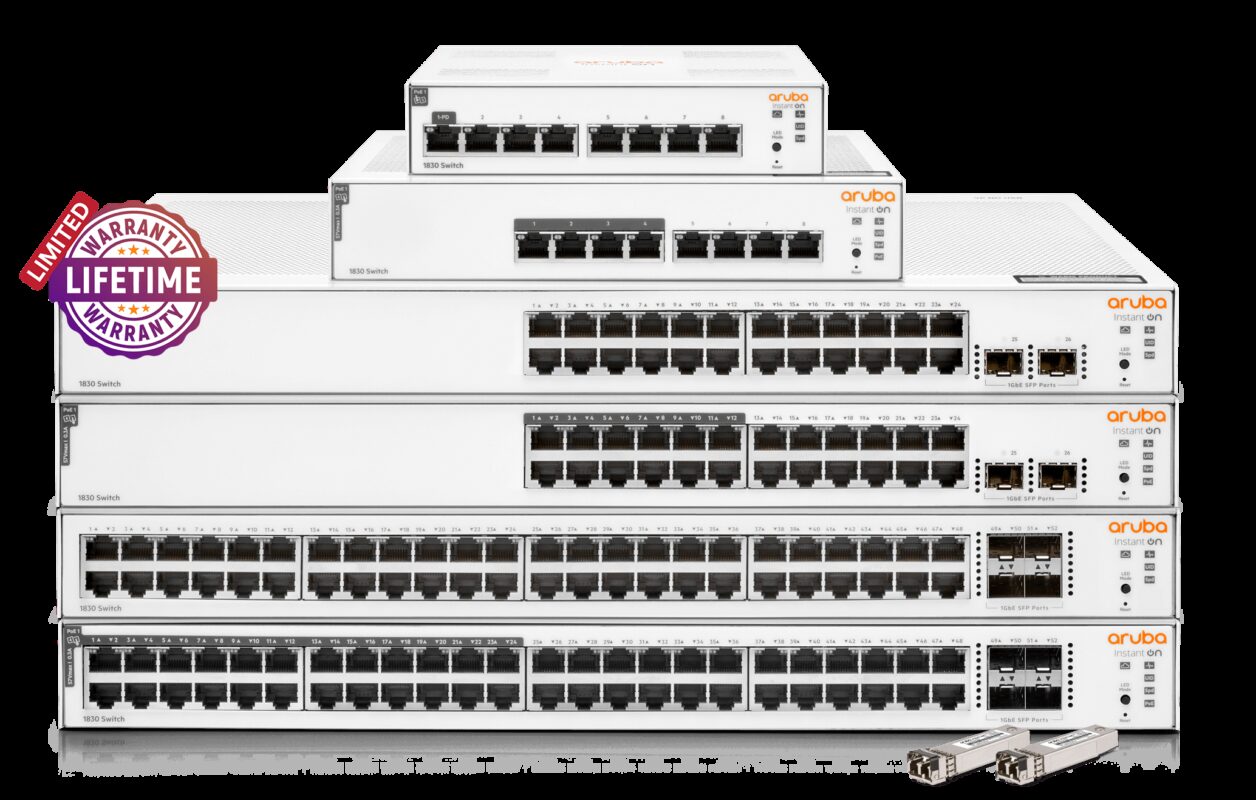 HPE Networking Instant On 1830 8 port Gb  Switch | ARU-IO-SW18308G