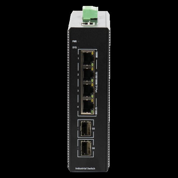 BDCOM 4 Port Gigabit Industrial PoE+ Switch With 2 SFP - Managed