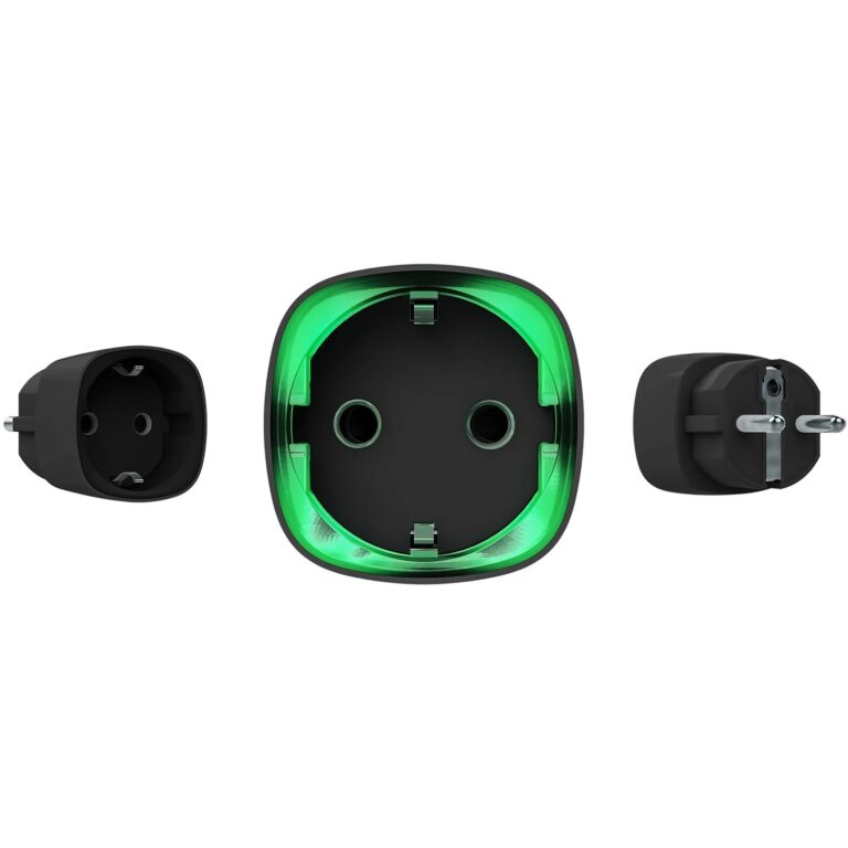 AJAX Security - Automation - Black Wireless Smart Plug with Energy Consumption Monitoring | AJAX-AD-SP-B