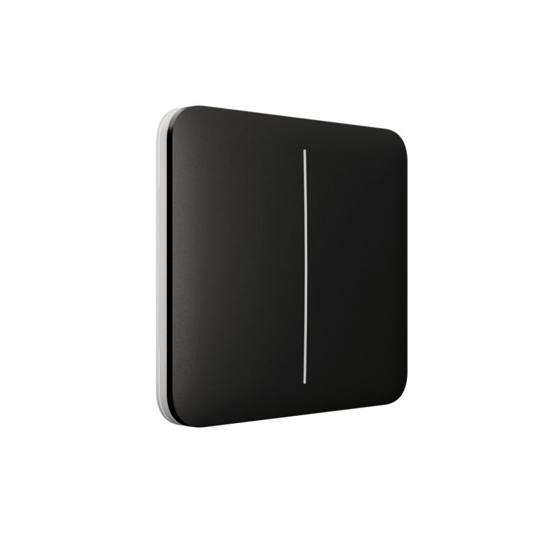 AJAX Security - Black SoloButton 2-GANG | AJAX-SB-2-GANG-B