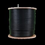 Acconet CAT5 UV Outdoor Ethernet Cable 500m Black Solid Copper SF/TP Pull Box | CAT5U-500-SC