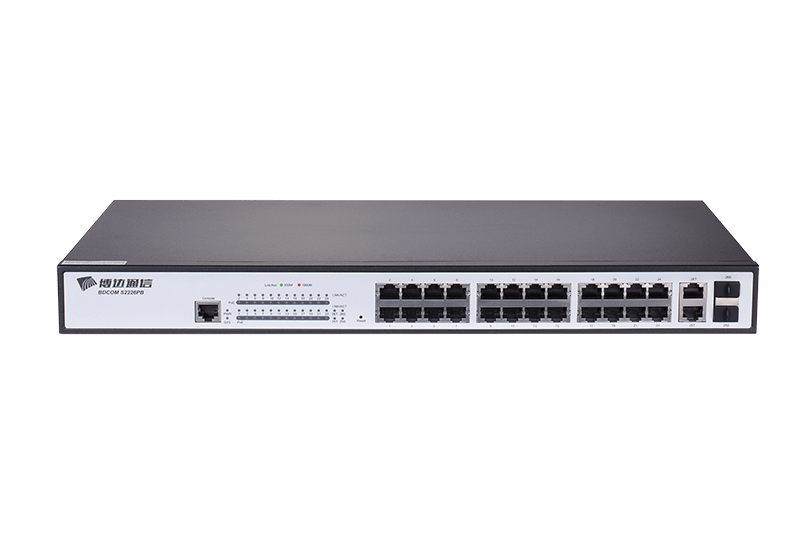 BDCOM 26-Port 10/100 POE switch (24 POE ports