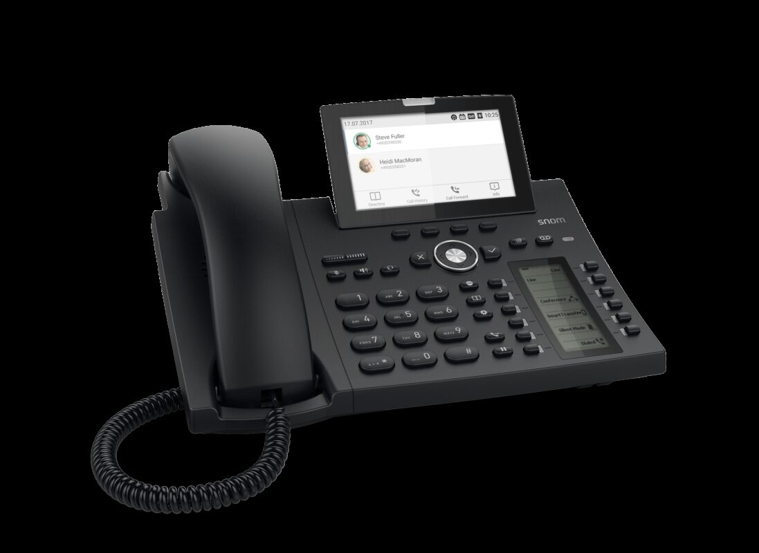 Snom D385 12-line Desktop SIP Phone - No PSU Included - Hi-Res Colour TFT Display - USB
