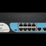BDCOM 8-Port 100M PoE Switch (8-Port 100M PoE + 2-Port GE RJ45) 90W PoE Budget