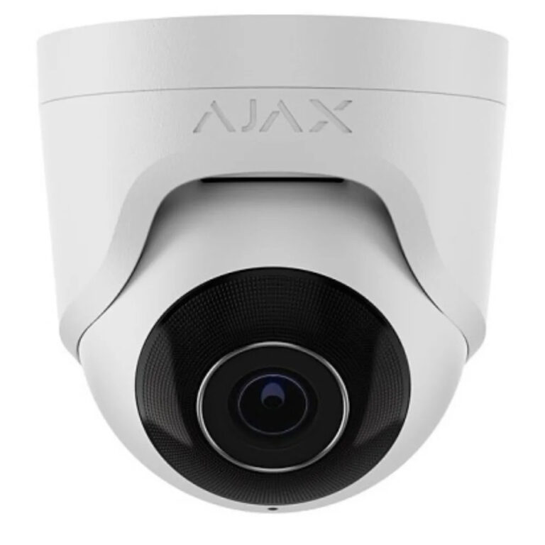 AJAX Security - 8MP IP White Turret Camera with a 2.8 mm Wide-view Lens | AJAX-TURRET-8MP-28-W