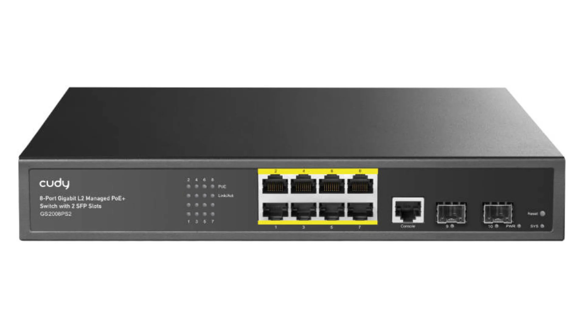 Cudy 8 Port Gigabit PoE 130W 2SFP Switch | GS2008PS2 Cudy 8 Port Gigabit PoE 130W 2SFP Switch | GS2008PS2