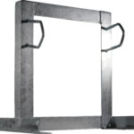 Square Wall Mount Bracket Offset Two Clamp Galvanised |TMP-SB-250-B