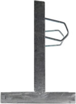 Square Wall Mount Bracket Offset Two Clamp Galvanised |TMP-SB-250-B - Image 2