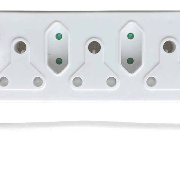 Acconet 10-Way Multiplug with 5x 16A SA and 4x 5A 2 Pin + 1 Round Socket | AC-MPLUG-SURGE-10