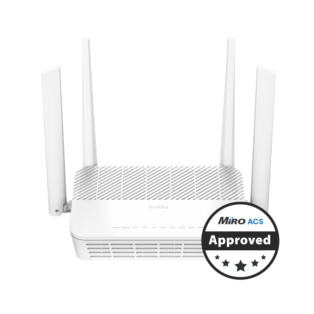 Cudy Dual Band WiFi 6 3000Mbps 5dBi Gigabit Mesh Router White | WR3000S Cudy Dual Band WiFi 6 3000Mbps 5dBi Gigabit Mesh Router White | WR3000S