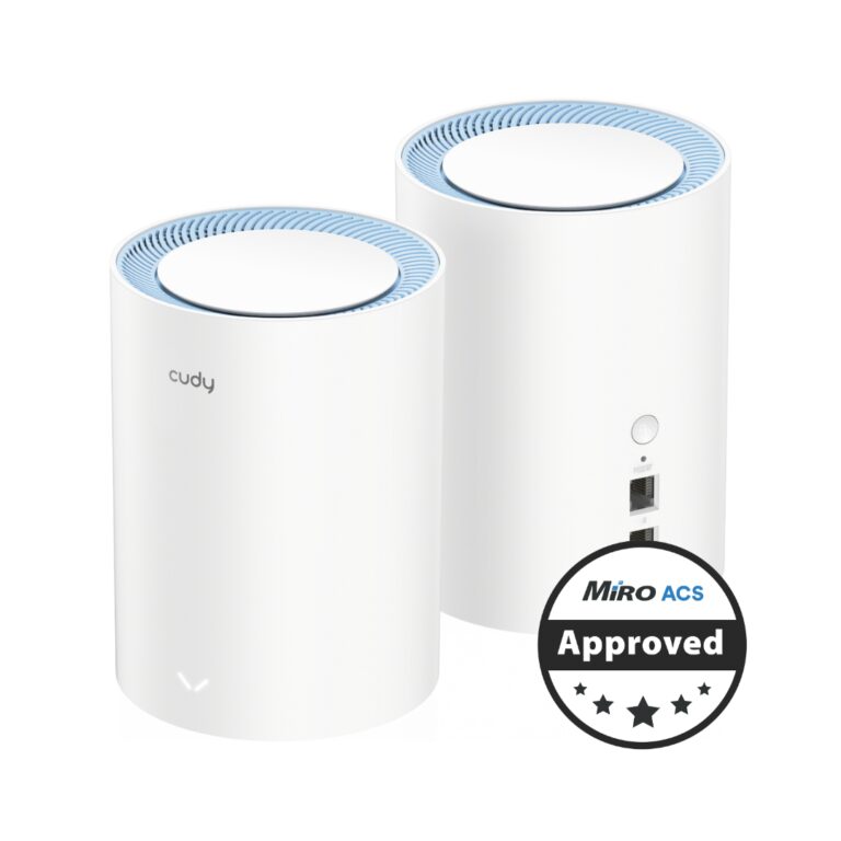 Cudy Dual Band 1200Mbps WiFi 5 Fast Ethernet Mesh 2 Pack | M1200 (2-Pack)