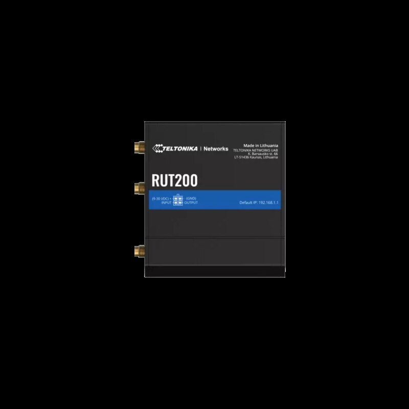 Teltonika 4G/LTE WiFi 4 Industrial Cellular Router | RUT200