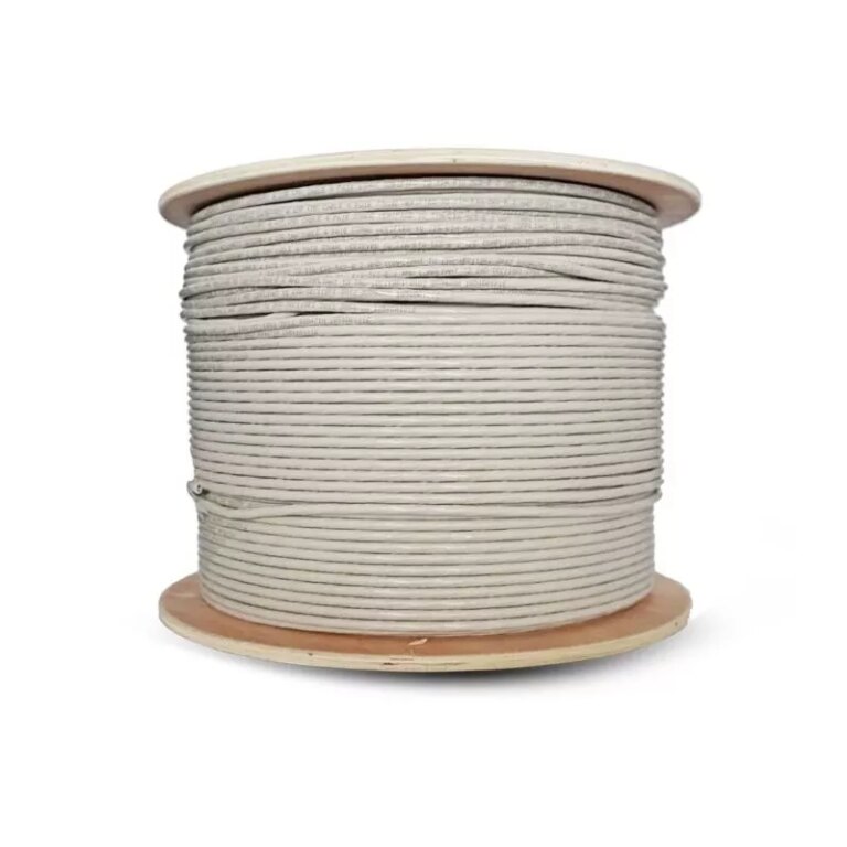 Essential CAT6 Indoor Ethernet Cable 500m Grey Solid Copper UTP Roll | CAT6-500-SC-GEN