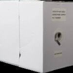 Essential CAT6 Indoor Ethernet Cable 100m Grey Solid Copper UTP Pull Box | CAT6-100-SC-GEN