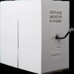 Essential CAT5 UV Outdoor Ethernet Cable 100m Black Solid Copper SF/TP Pull Box | CAT5U-100-GEN-SC
