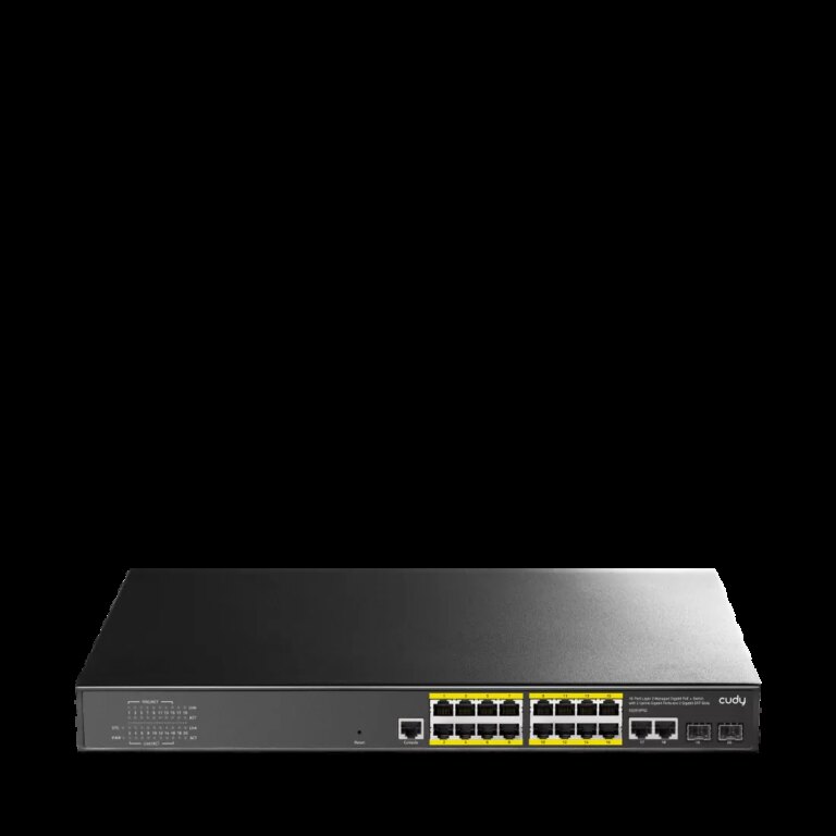 Cudy 16-port Layer 2 Managed Gigabit PoE Switch | GS2018PS2 - 200W