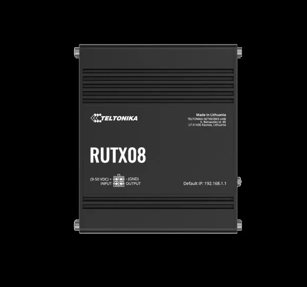 Teltonika 4-Port Industrial Ethernet Router | RUTX08