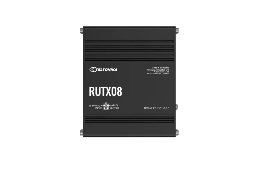 Teltonika 4-Port Industrial Ethernet Router | RUTX08