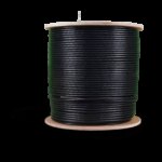 Acconet CAT6 UV Outdoor Ethernet Cable 500m Black CCA SF/TP Roll | CAT6-500-U