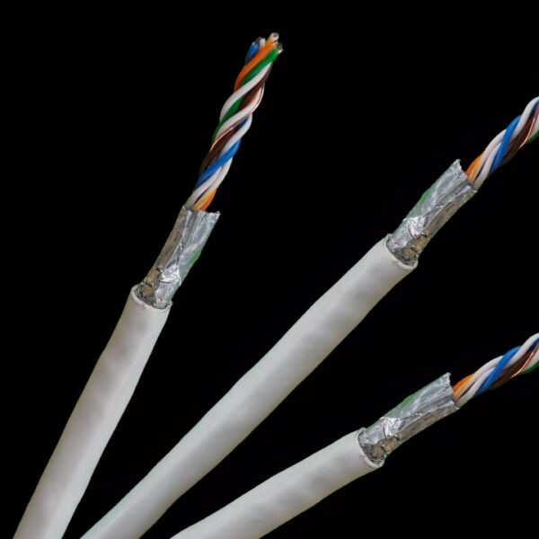 Acconet CAT6 Indoor Ethernet Cable 305m White CCA STP Pull Box | CAT6-305-STP