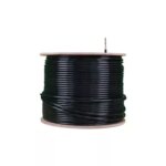 Acconet CAT6 UV Outdoor Ethernet Cable 305m Black Solid Core FTP Pull Box | CAT6U-305-SC