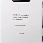 Essential CAT5e Indoor Ethernet Cable 305m Grey Solid Copper UTP Pull Box | CAT5-305-GEN-SC