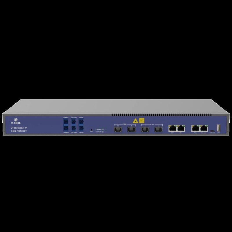 VSOL 2 Port XG/XGS PON OLT with built-in WDM | V1600XG02-W