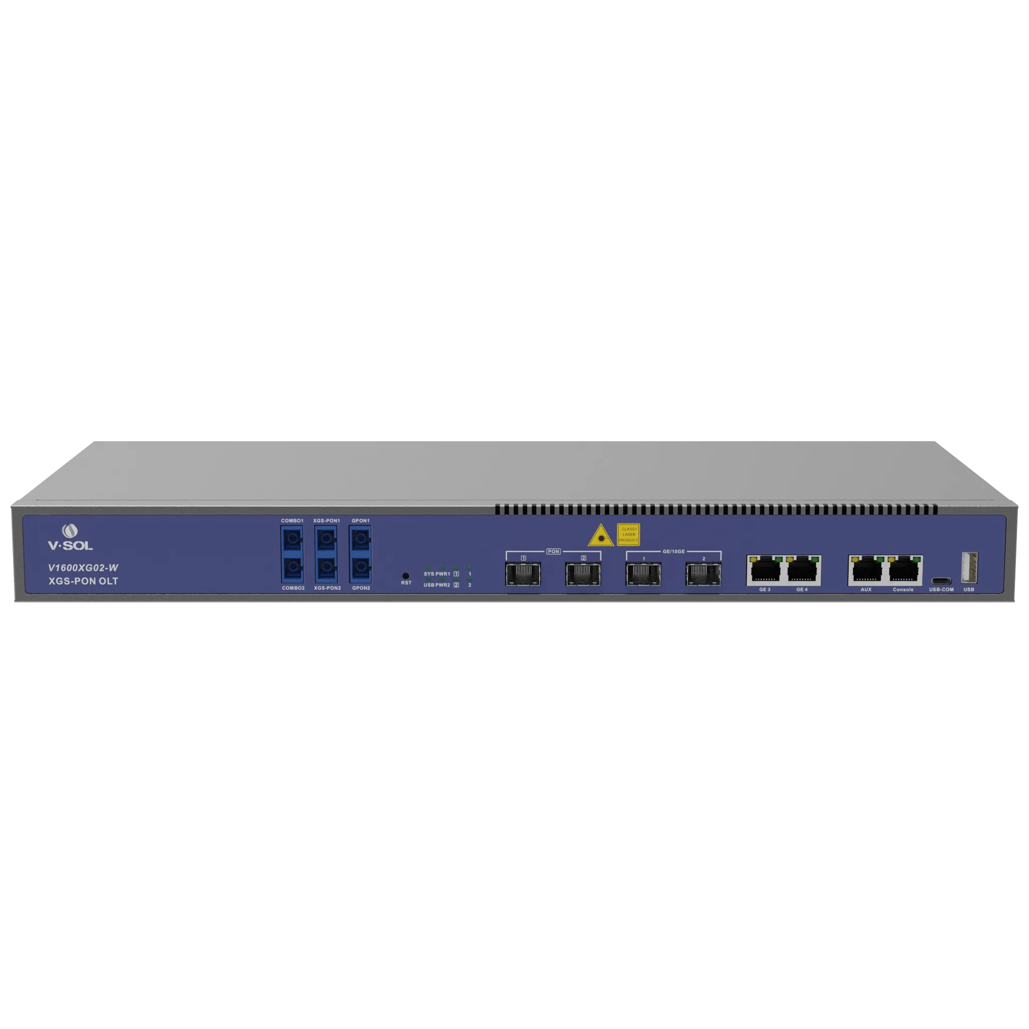 VSOL 2 Port XG/XGS PON OLT with built-in WDM | V1600XG02-W VSOL 2 Port XG/XGS PON OLT with built-in WDM | V1600XG02-W