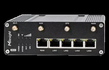 Milesight UR35 4G Industrial Router | UR35-L04EU-G-P-W