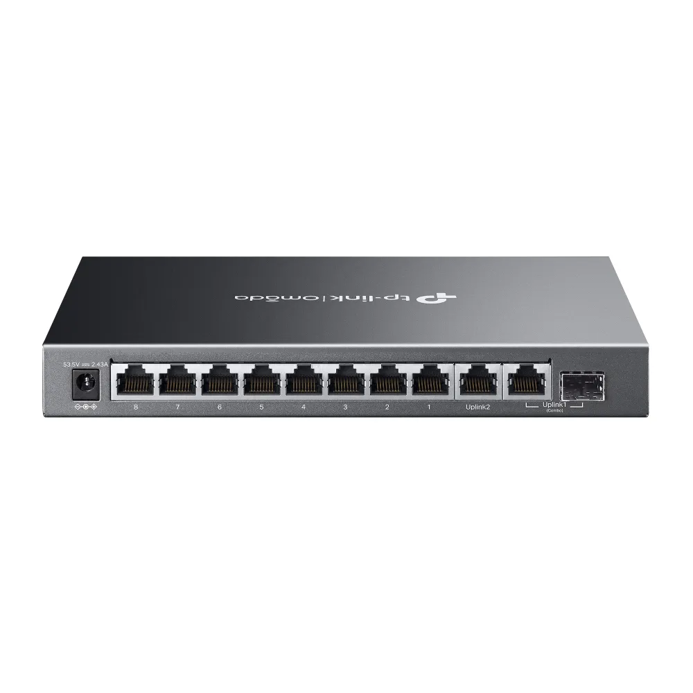 TP-Link Omada 10-Port Gigabit Easy Managed Switch with 8-Port PoE+ TP-Link Omada 10-Port Gigabit Easy Managed Switch with 8-Port PoE+