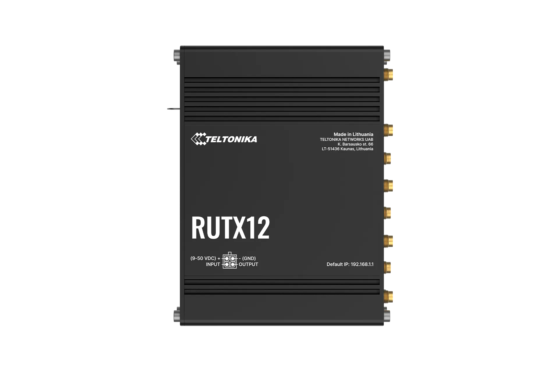 Teltonika Dual SIM Cat 6 Industrial Router | RUTX12 Teltonika Dual SIM Cat 6 Industrial Router | RUTX12