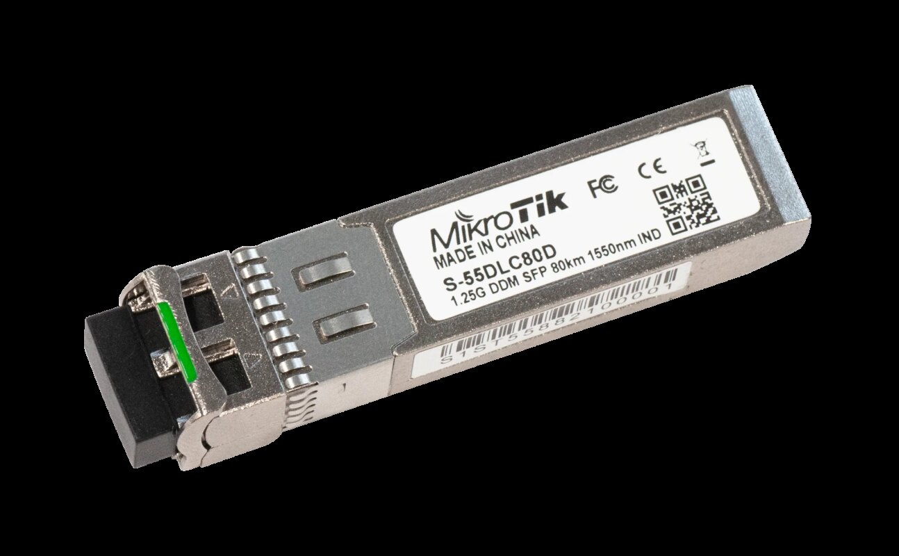 MikroTik Single-mode SFP Module 80Km Dual LC-Connector | MT-RBSFP-SM-81