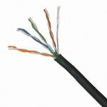 Acconet CAT5 UV Outdoor Ethernet Cable 500m Black CCA SF/TP Roll | CAT5U-500
