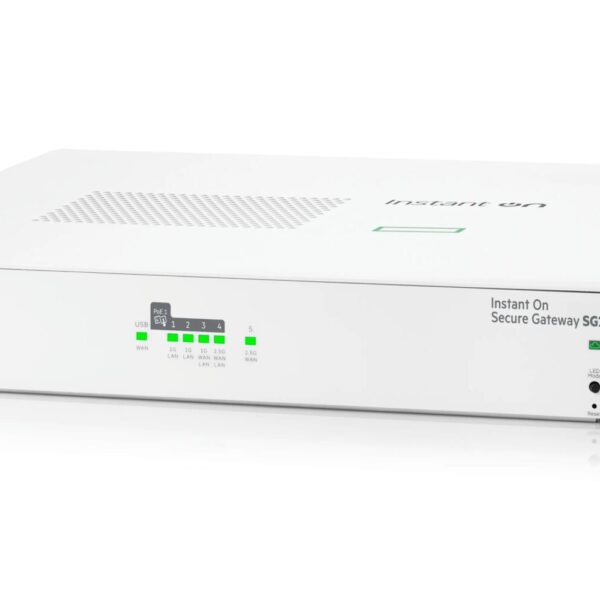 HPE Instant On 5-Port 2.5G PoE+ Secure Gateway | SG2505P