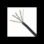 Essential CAT5 UV Outdoor Ethernet Cable 305m Black CCA SF/TP Roll | CAT5U-305-GEN