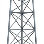 Acconet Lattice Mast AF1200-480 Conical Base 2 x 3m sections