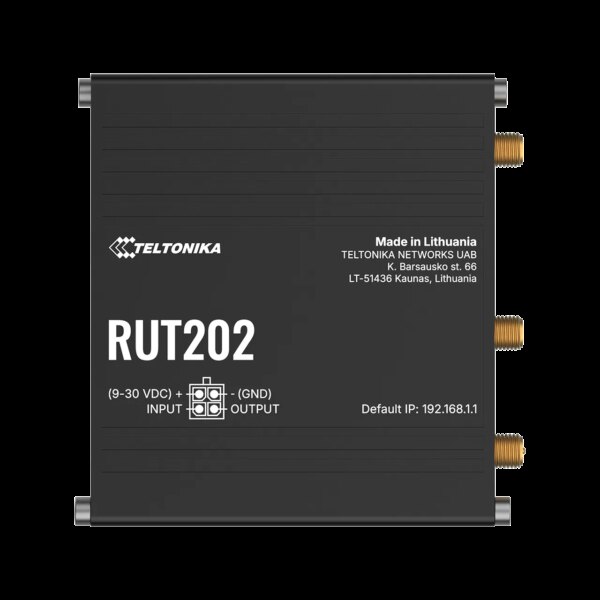 Teltonika 4G/LTE WiFi 4 Industrial Cellular Router | RUT202