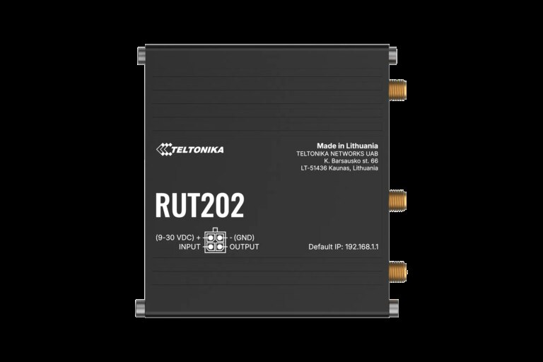 Teltonika 4G/LTE WiFi 4 Industrial Cellular Router | RUT202