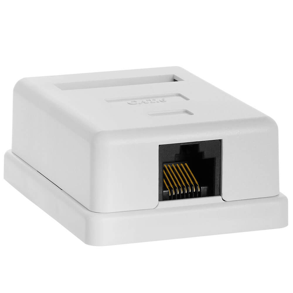 Acconet CAT6 Single RJ45 Wall Box | CAT6-BOX-1 Acconet CAT6 Single RJ45 Wall Box | CAT6-BOX-1