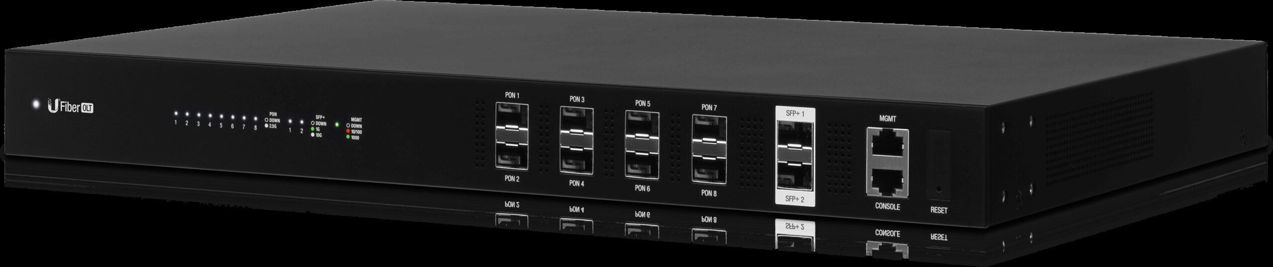 Ubiquiti UISP – UFiber GPON OLT Headend 8 Port OLT + 2 x SFP+ ports Ubiquiti UISP – UFiber GPON OLT Headend 8 Port OLT + 2 x SFP+ ports