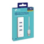 TP-Link USB 3.0 Type-A to Gigabit Ethernet Network Adapter with 3-Port USB 3.0 Type-A Hub | UE330 - Image 4