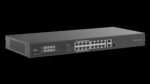 UNV - 16x Fast Ethernet PoE Ethernet Port Switch, 2x Gigabit port, 1x SFP port - Image 3