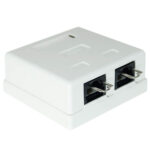 Acconet CAT6 Dual RJ45 Wall Box | CAT6-BOX-2 - Image 2
